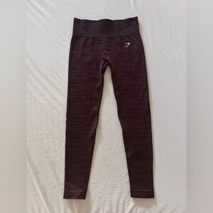 Gymshark Adapt Marl Seamless Leggings - Archive Brown/Cherry Brown S